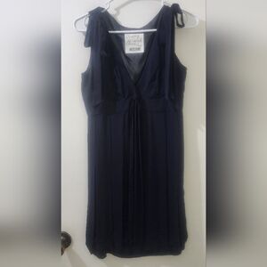 Vintage Moschino Navy Sleeveless Dress, Size 6, Rayon.